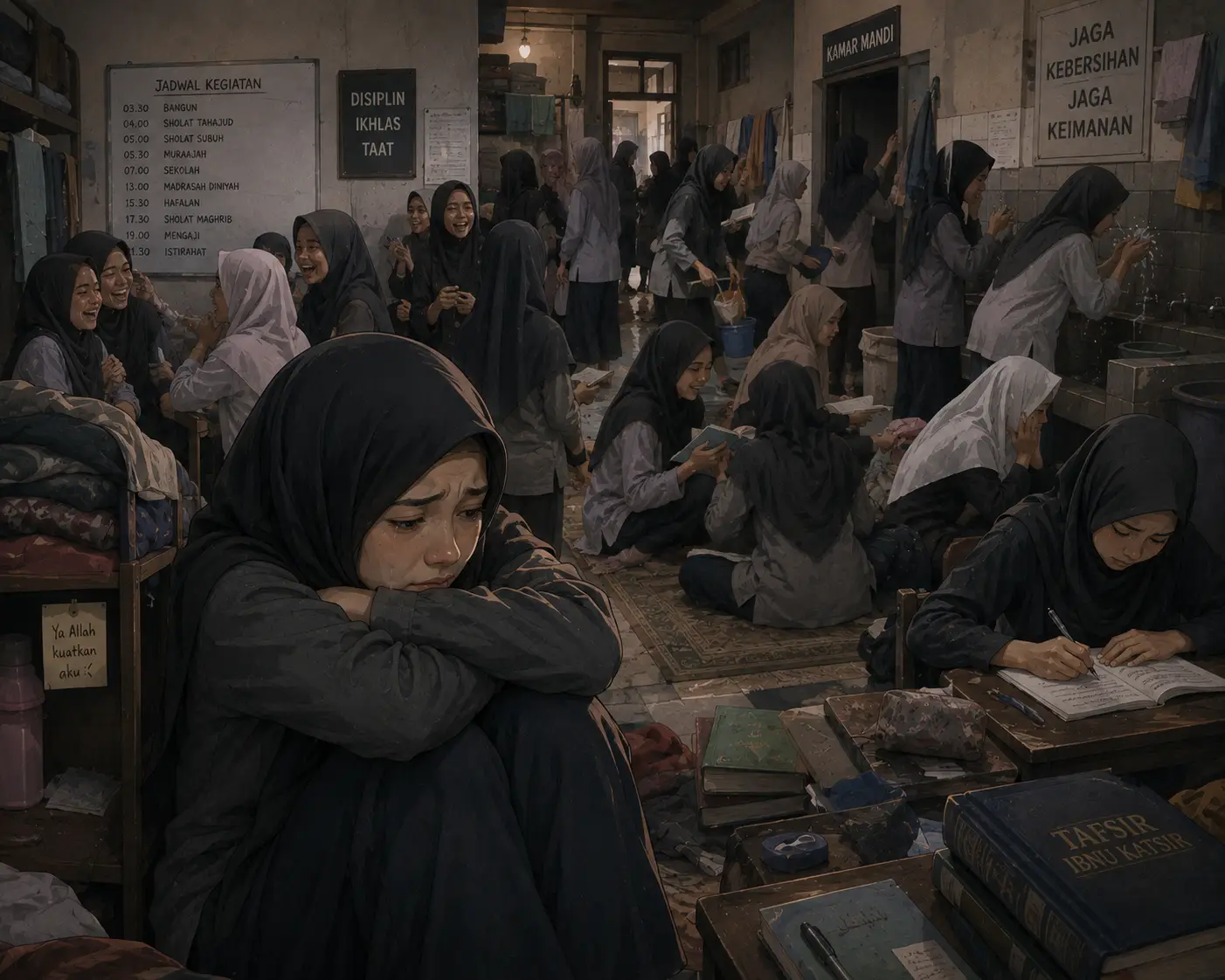 ilusi gambar remaja perempuan tidak beta dipondok